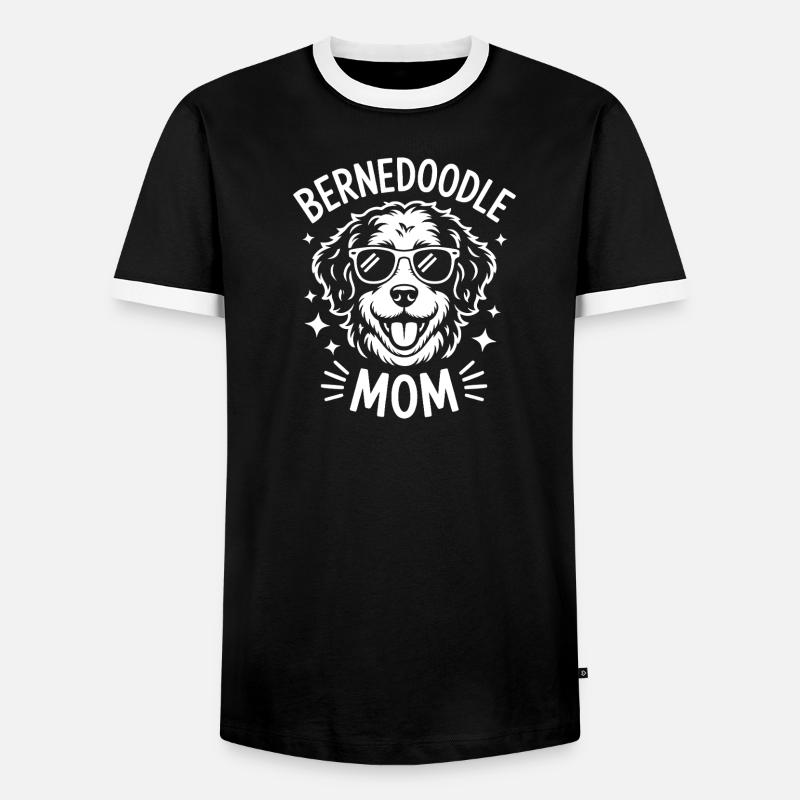 Bernedoodle Spruch Mama Witz Bernedoodle Geschenk - Männer Kontrast-T-Shirt - Schwarz/Weiß