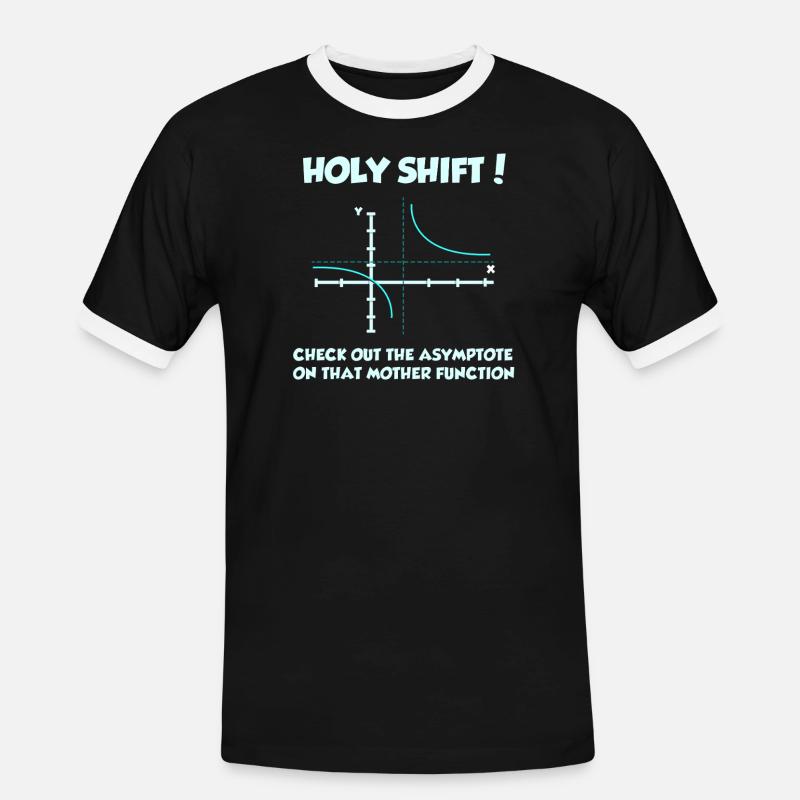 Math Math Math Teacher Mathematician - Men's Ringer Shirt - black/white