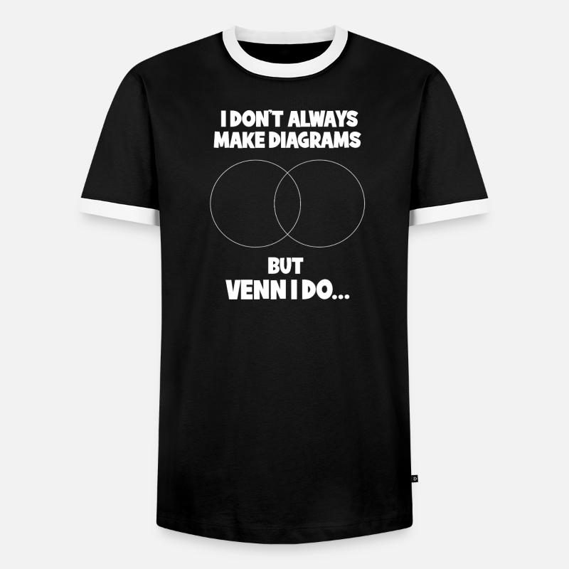 Math Math Math Teacher Mathematician - Men's Ringer Shirt - black/white