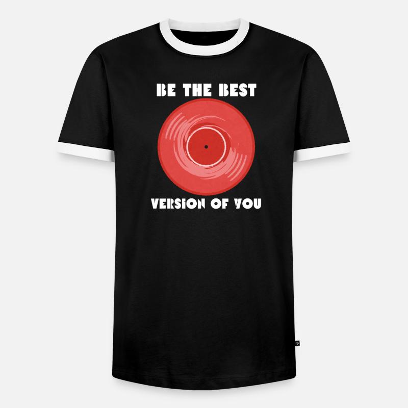 Die beste Version von dir - Männer Kontrast-T-Shirt - Schwarz/Weiß