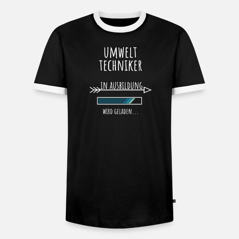 Environmental Technician Studies Occupation Training - Men's Ringer Shirt - black/white