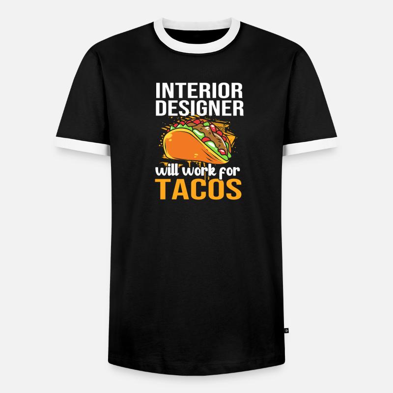 Architect Interior Designer Architecture - Men's Ringer Shirt - black/white