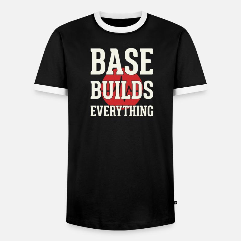 Zone 2 Training Herzfrequenztraining Einfaches - Männer Kontrast-T-Shirt - Schwarz/Weiß