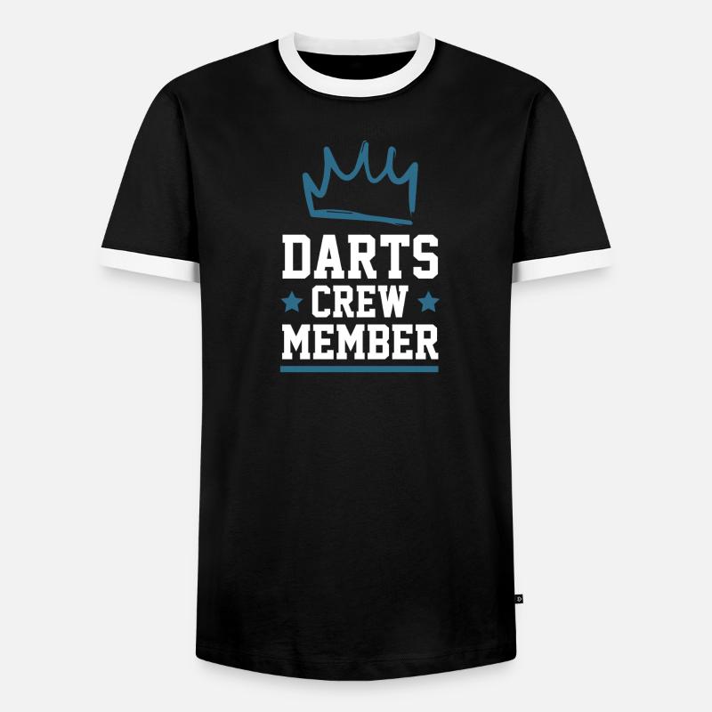 Équipe de fléchettes - T-shirt contrasté Homme - noir/blanc