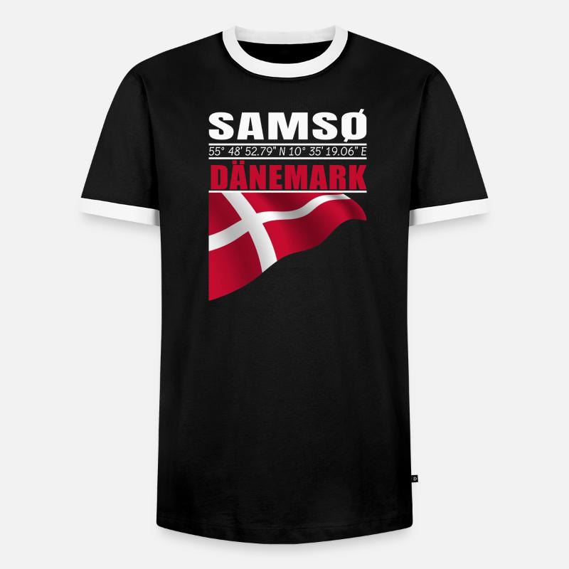 Samso - Men's Ringer Shirt - black/white