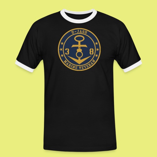 Marine Veteran 38er U-JAGD - Männer Kontrast-T-Shirt