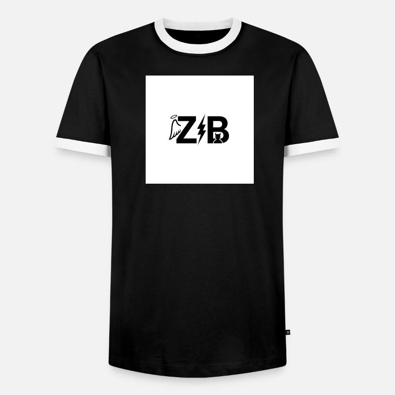 Duell mit Engeln, Dämonen und Blitzen - Männer Kontrast-T-Shirt - Schwarz/Weiß
