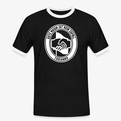 Logo Troihand invertiert - Männer Kontrast-T-Shirt