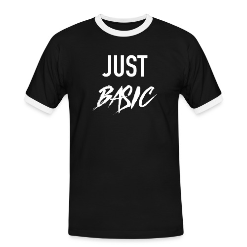 Just Basic - Männer Kontrast-T-Shirt