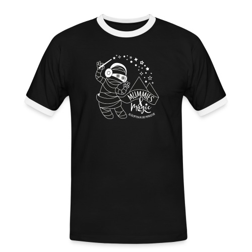 Logo Mummies and Magic dunkel - Männer Kontrast-T-Shirt