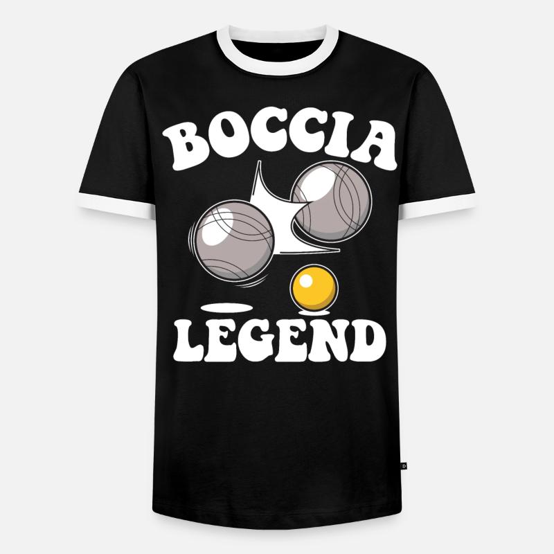 Boccia giocatore Boccia e accessori Boccia - Maglietta Contrast da uomo - nero/bianco