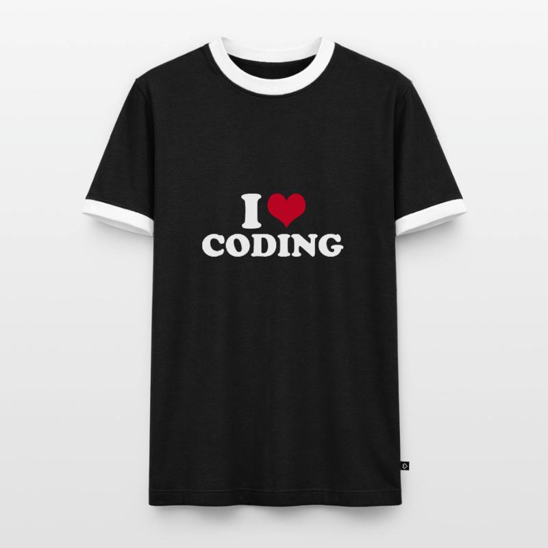 J’adore coder T-shirt contrasté Homme