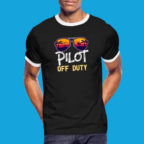 Pilot Of Duty - Männer Kontrast-T-Shirt