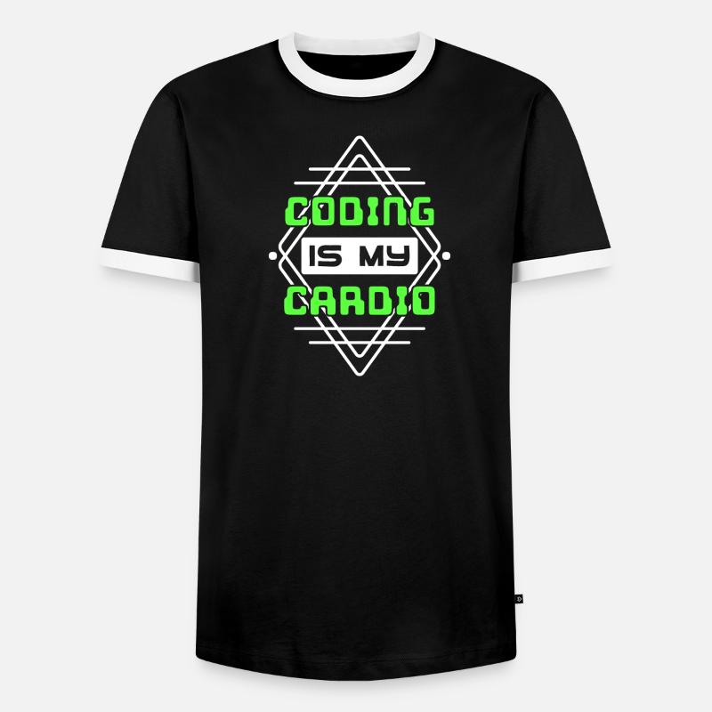 Developer Statement Code Skripting Webentwickler - Männer Kontrast-T-Shirt - Schwarz/Weiß