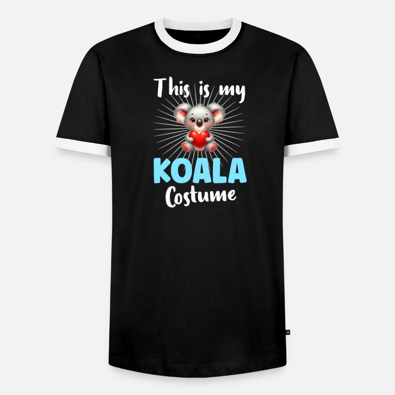 Koala Koalabär - Männer Kontrast-T-Shirt - Schwarz/Weiß