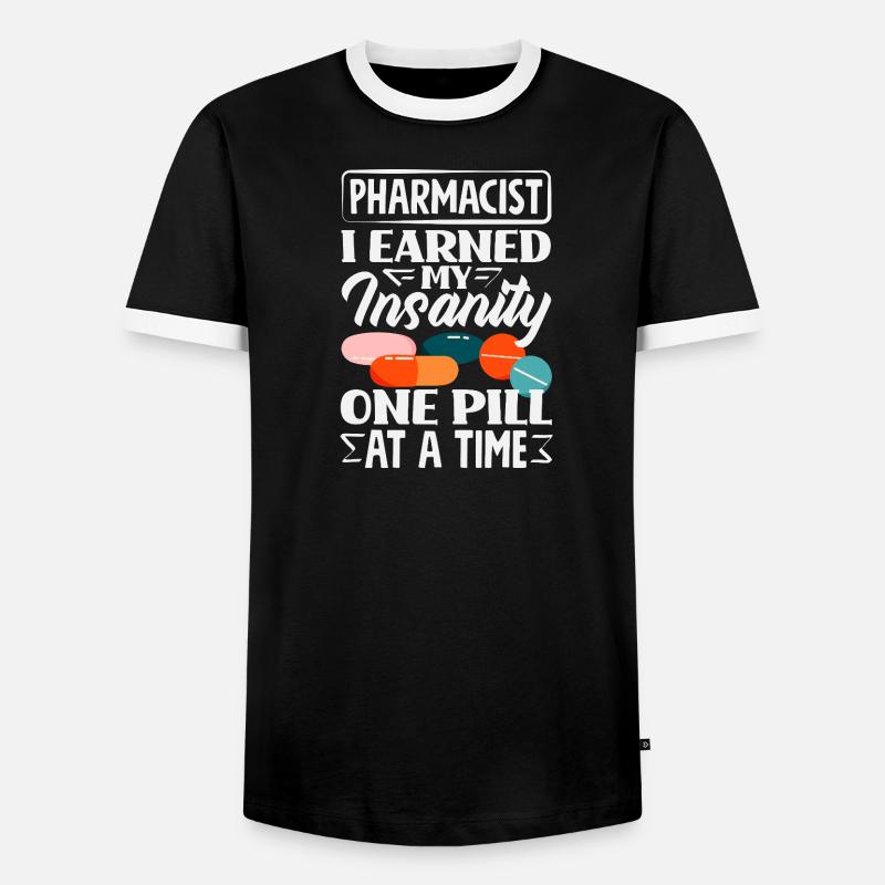 Apotheker Pharmazeutisch-technischer - Männer Kontrast-T-Shirt - Schwarz/Weiß