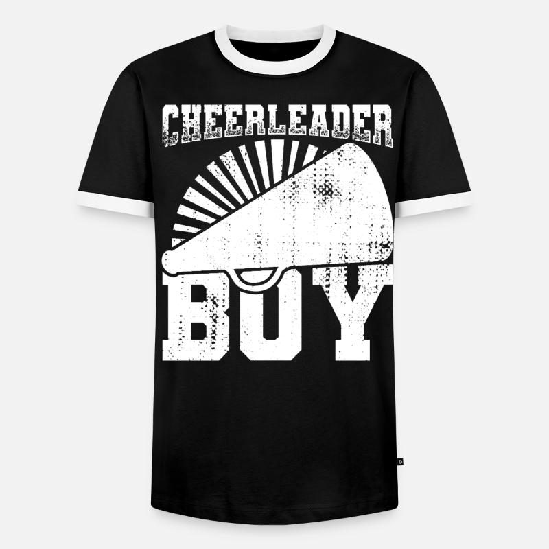 Cheerleader Boy - Männer Kontrast-T-Shirt - Schwarz/Weiß