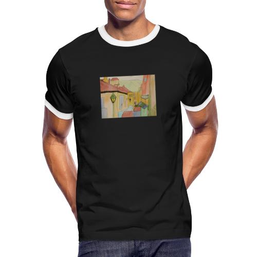 Abstrakte Kunst Motiv 8 - Männer Kontrast-T-Shirt