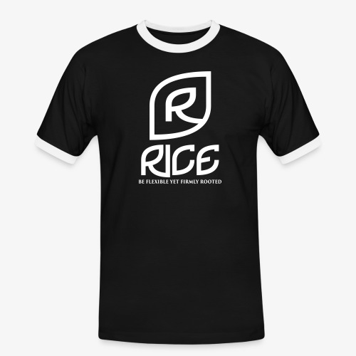 rice vector - Mannen contrastshirt
