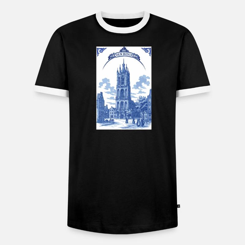 St. John's Cathedral 's Hertogenbosch - Men's Ringer Shirt - black/white
