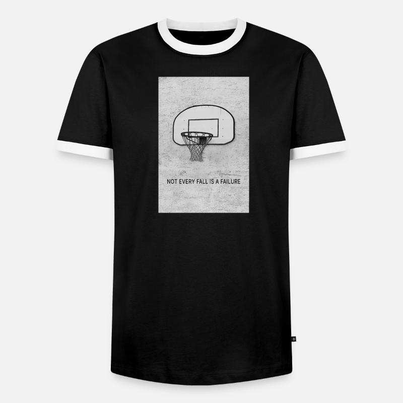 Not every fall is a failure - Men's Ringer Shirt - black/white