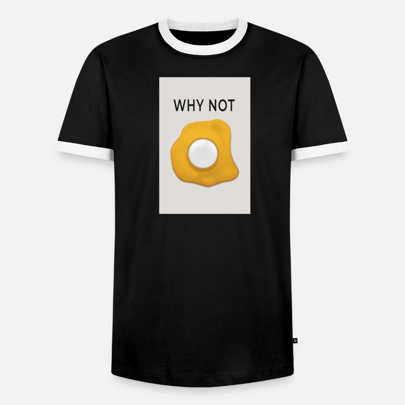 Why Not Motivation Statement Design - Männer Kontrast-T-Shirt - Schwarz/Weiß