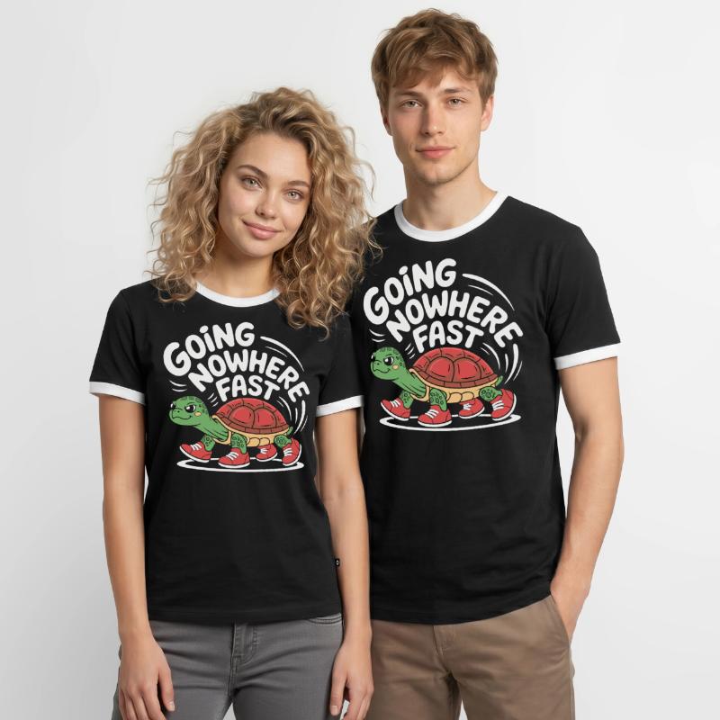 Turtle pace in style Men's Ringer Shirt