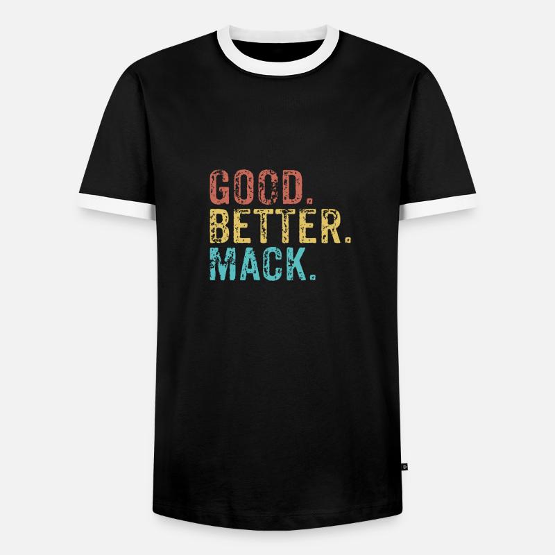 Good better Mack - Männer Kontrast-T-Shirt - Schwarz/Weiß