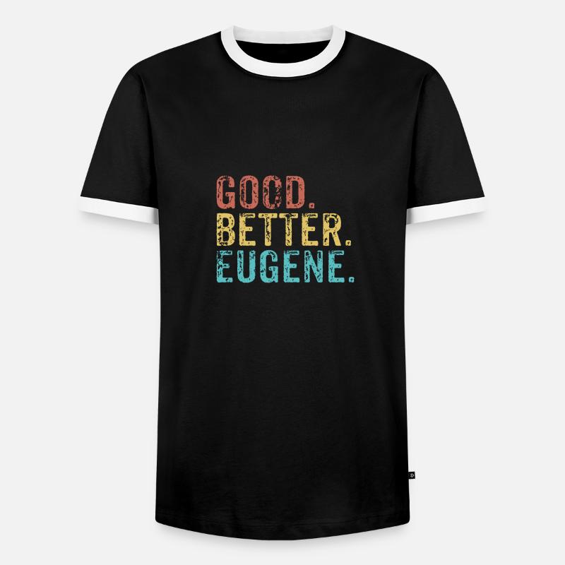 Good better Eugene - Men's Ringer Shirt - black/white