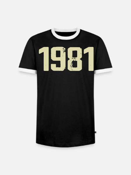 Jubilee 1981 - Men's Ringer Shirt - black/white