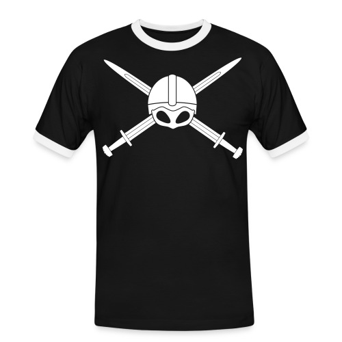 Brillenhelm mit Schwertern/Viking Helmet w. Swords - Männer Kontrast-T-Shirt