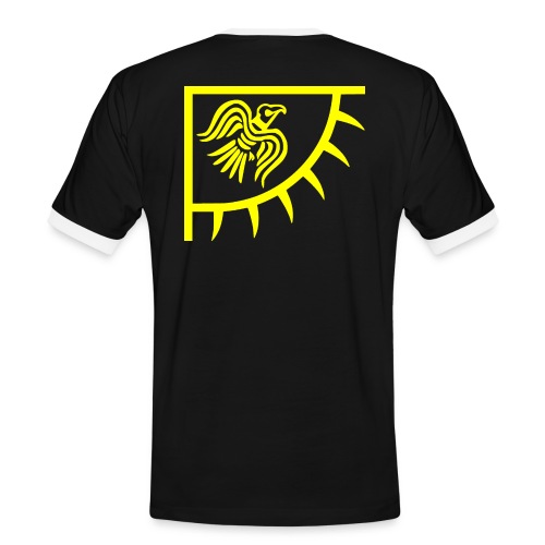 raven png - Kontrast-T-shirt herr