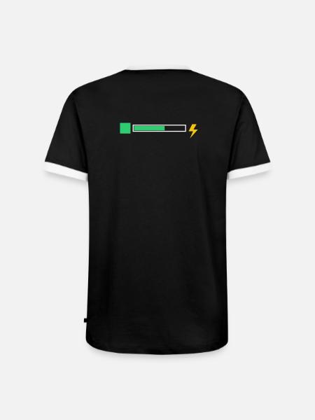 energy - Men's Ringer Shirt - black/white