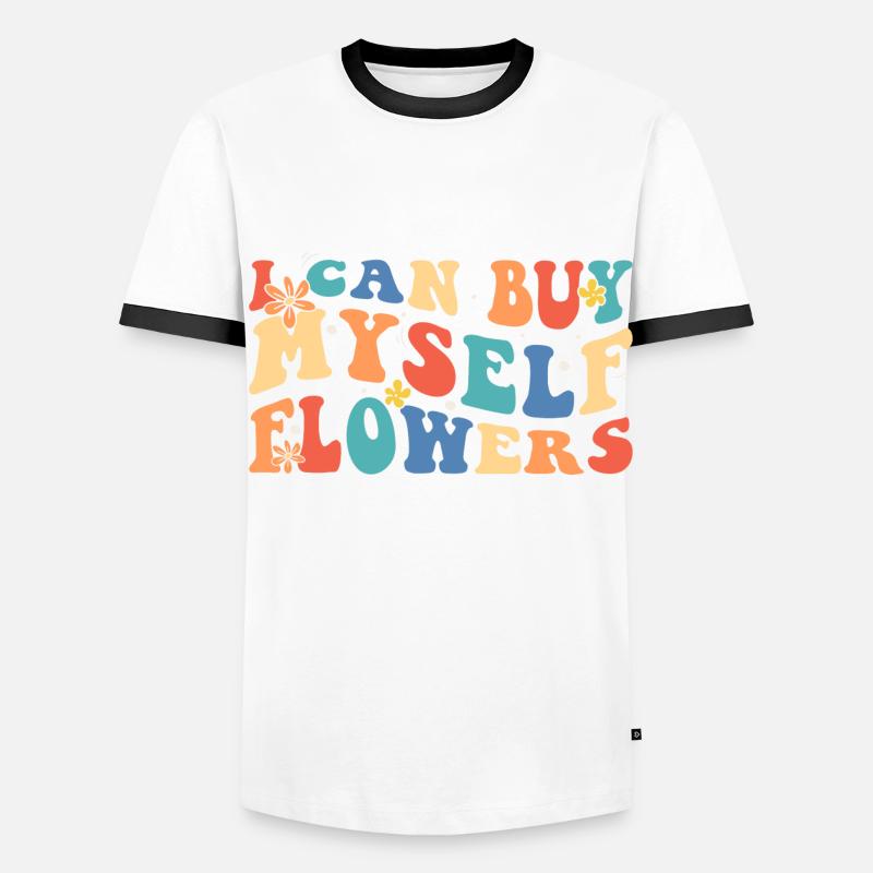Fleur Affection Romantique T-shirt contrasté Homme