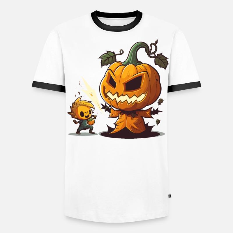 Sculpture de citrouille Pro T-shirt contrasté Homme