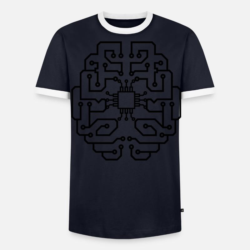 electrician electrical electronics occupation voltage CPU Men's Ringer Shirt