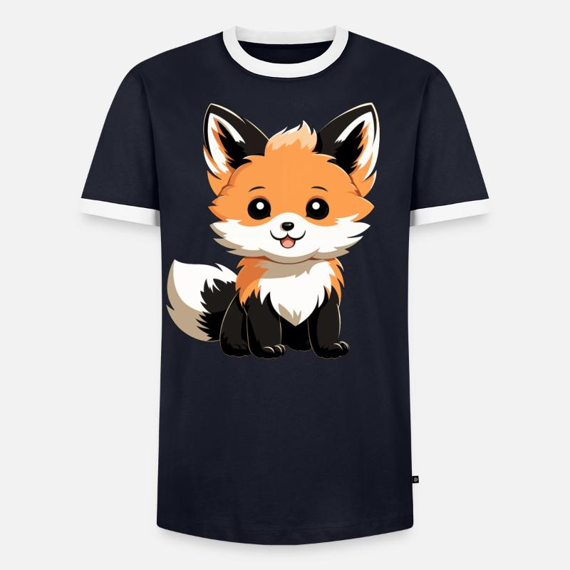 Renard mignon T-shirt contrasté Homme