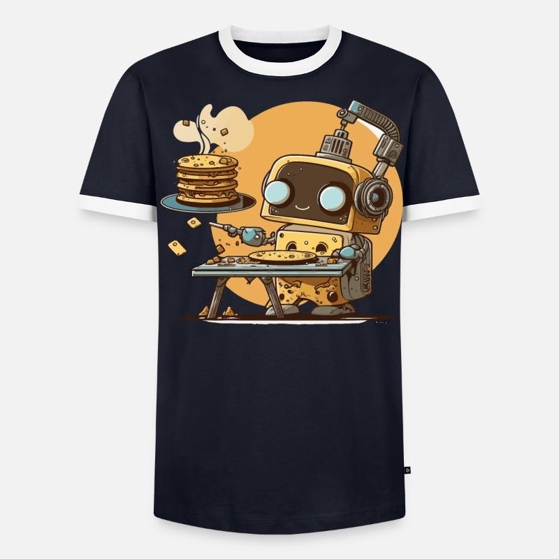 Breakfast Bot Men's Ringer Shirt