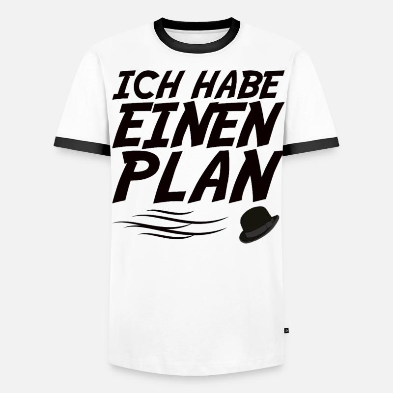 ich habe einen Plan Geschenk Männer Kontrast-T-Shirt