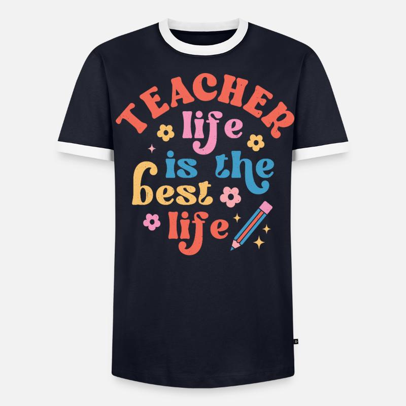 Enseignant T-shirt contrasté Homme