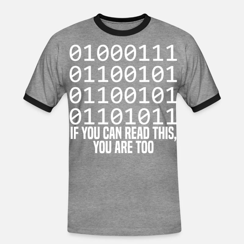 Programmierer Coder Software Entwickler - Männer Kontrast-T-Shirt - Grau meliert/Schwarz