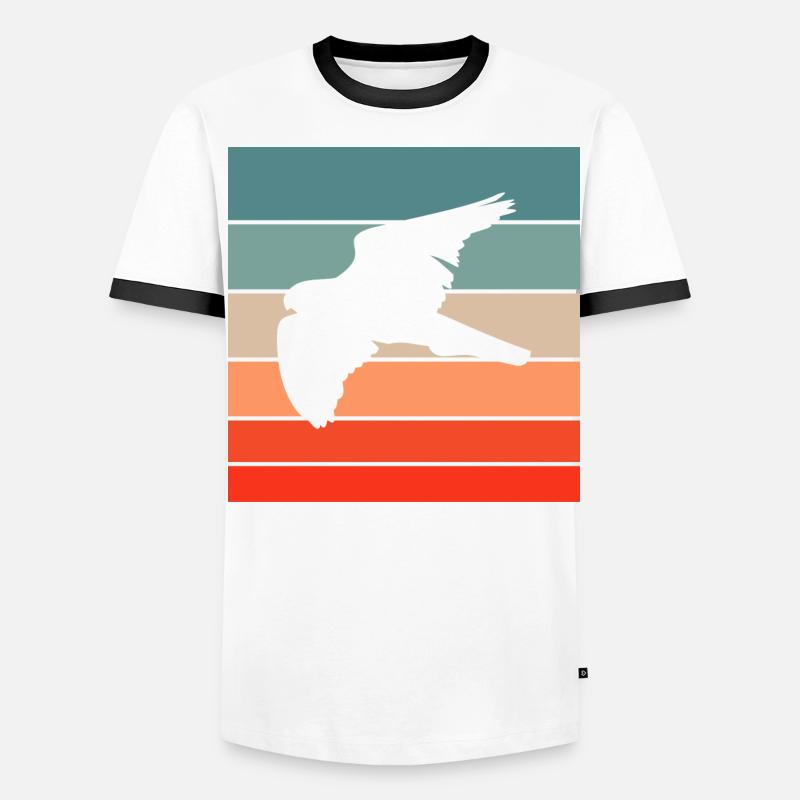Falknerei Geschenkidee Falkner Beizjagd Greifvogel Männer Kontrast-T-Shirt