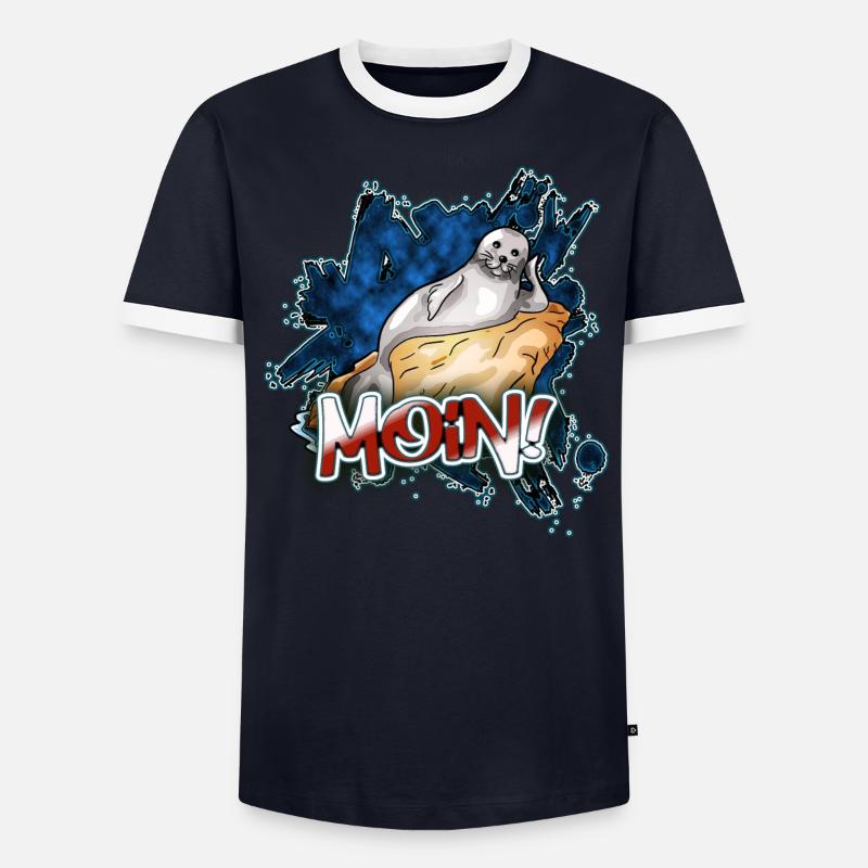 Moin Robbe | Yolo-Artwork T-shirt contrasté Homme