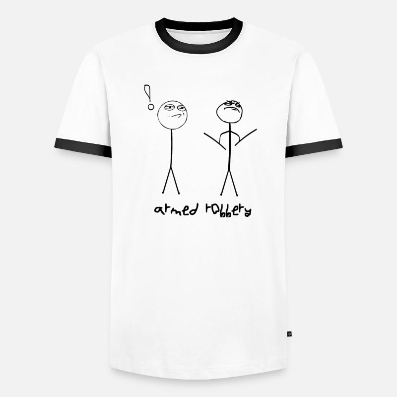 Armed robbery Men's Ringer Shirt
