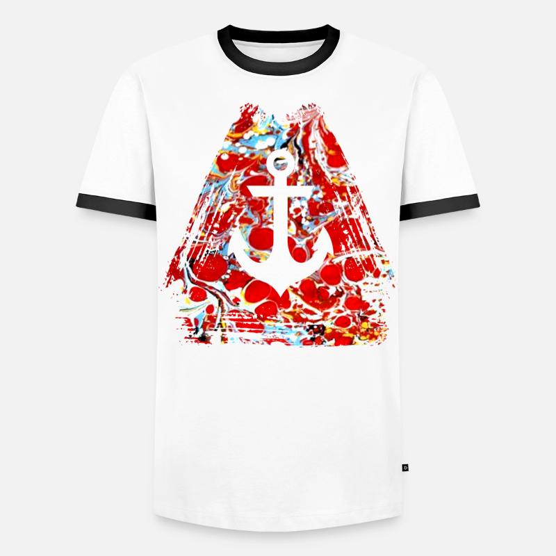 ancre e 251 T-shirt contrasté Homme