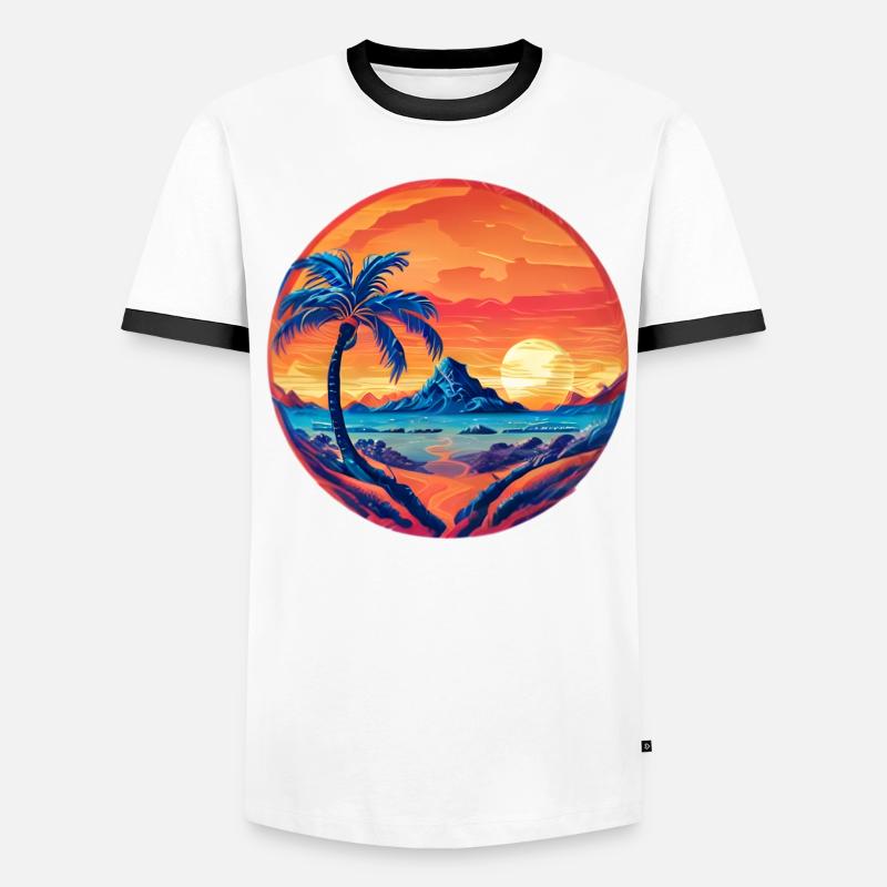 Complément Vintage Beach Landscape T-shirt contrasté Homme