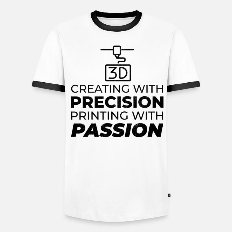 3D Printer 3D Printing Men's Ringer Shirt