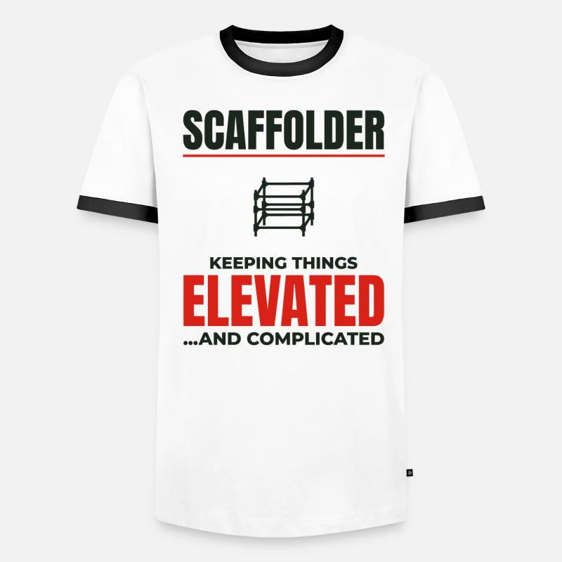 Scaffolder Scaffold Builder Scaffolding Platform Men's Ringer Shirt