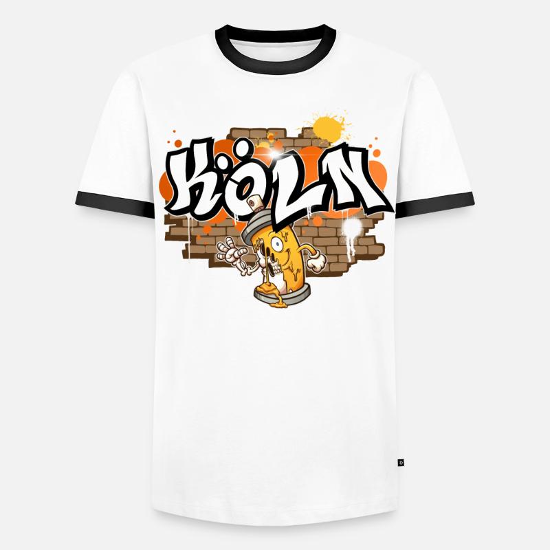Köln Graffiti Männer Kontrast-T-Shirt