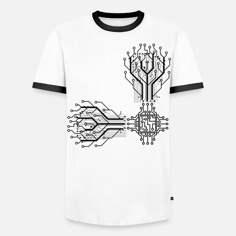 electrician electrical electronics occupation voltage CPU Men's Ringer Shirt